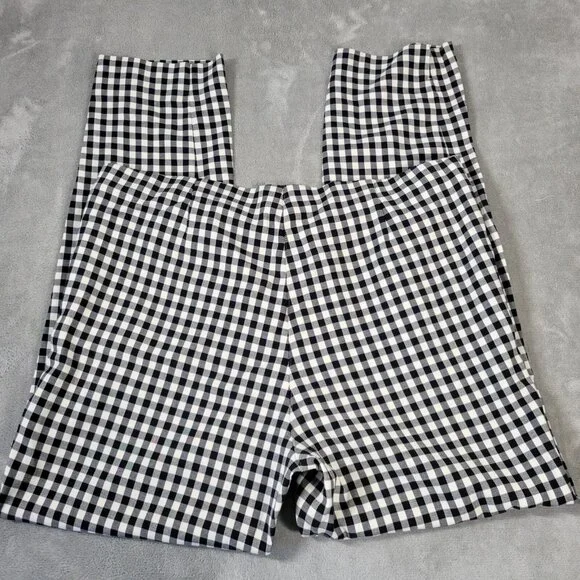 J Jill Womens Pants 18T Tall Straight Leg Zip Pockets Comfy Black White SL50E - Picture 5 of 9